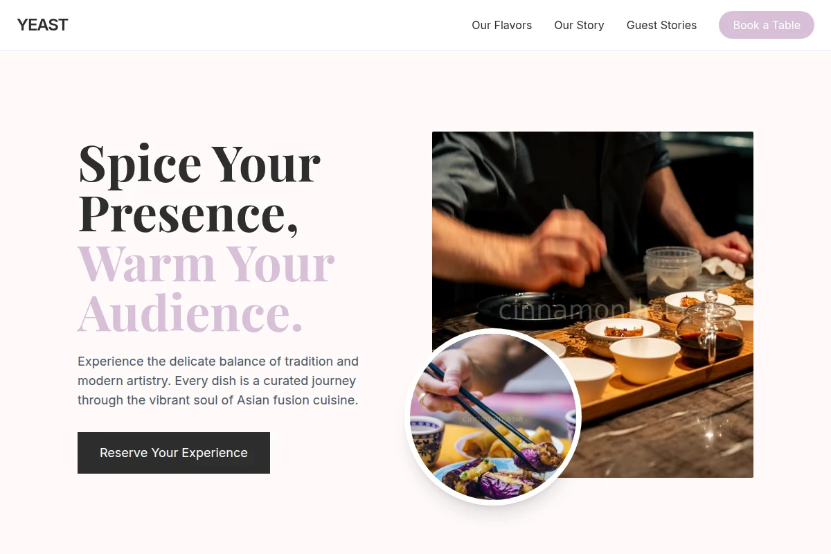 Yeast Asian Fusion Food