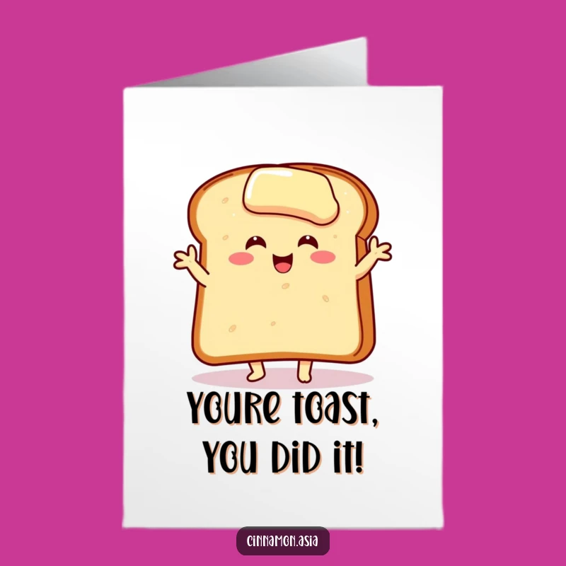 Free Printable Toast Dance Card - Funny Congratulations Downloadable Gift for Any Occasion